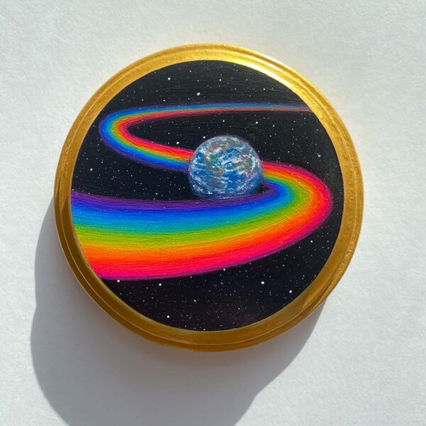 Passing Through mini rainbow painting - Image 5